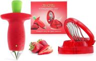 🍓 firekylin strawberry huller stem remover and slicer set - perfect kitchen tool for effortless berry stem removal and precise slicing - includes 2pcs gadgets for diy platters and fruit plates logo