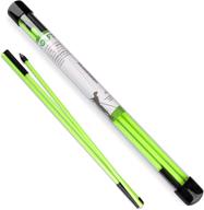 🏌️ asyxstar golf alignment sticks - golf alignment aid with 48" golf alignment rods 2 pack for aiming, putting, full swing trainer, posture corrector golf training aid - clear tube case included logo