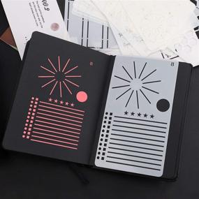 img 1 attached to Boost Efficiency with the Ultimate Productivity Journal Stencil 📔 Set - Enhance Bullet Dot Journals, Planners, Calendars, and Habit Trackers