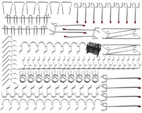 img 4 attached to 🔌 Efficient Pegboard Hooks for Easy Organization: Calax Pegboard Hooks Assortment