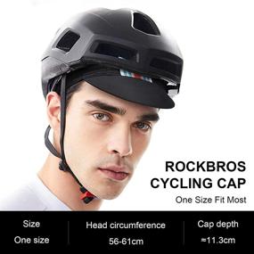 img 1 attached to 🚴 ROCKBROS Men's Cycling Cap: Stay Cool and Protected with Breathable Sun Proof Helmet Liner Hat