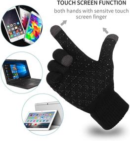 img 2 attached to 🧤 Enhanced Grip Touchscreen Fingers Men's Elastic Texting Gloves: The Ultimate Anti-Slip Men's Accessories!
