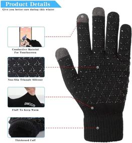 img 3 attached to 🧤 Enhanced Grip Touchscreen Fingers Men's Elastic Texting Gloves: The Ultimate Anti-Slip Men's Accessories!