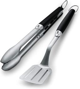 img 4 attached to 🔥 Weber 6625 Original Stainless Steel Tool Set: Durable 2-Piece Set, Perfect for Grilling, ONE SIZE