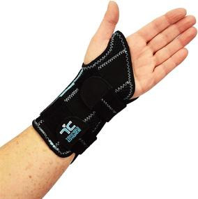 img 3 attached to 🌟 Trainers Choice Wrist Brace and Support - Left S/M - Double Stays for Sprains, Strains, Carpal Tunnel, and Wrist Injuries