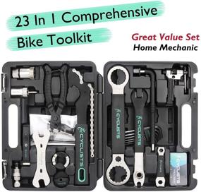 img 3 attached to 🔧 Complete 23-Piece Bike Tool Kit - Enhance Bicycle Repair Skills - Conveniently Stored Mountain/Road Bike Maintenance Tool Set with Protective Case