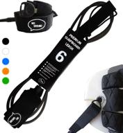 🏄 ho stevie! premium surf leash with 1-year warranty - maximum strength, lightweight, kink-free - 7mm thick - for all types of surfboards - 6/7/8/9 feet logo