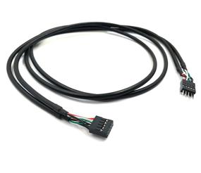 img 2 attached to 1M USB Motherboard Cable Extension - Duttek USB Header 10 💻 Pin Male to Female Header Extender with Dupont Jumper Wires for Better Connectivity