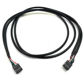 img 3 attached to 1M USB Motherboard Cable Extension - Duttek USB Header 10 💻 Pin Male to Female Header Extender with Dupont Jumper Wires for Better Connectivity