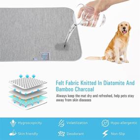 img 2 attached to Rywell Dog Cooling Mat: Self Cooling Pads for Large Dogs - Stay Cool in Summer 🐶 with Arc-Chill Q-Max&gt;0.4 Technology. Reusable, Super Absorbent, Machine Washable &amp; Portable - Perfect for Home &amp; Travel