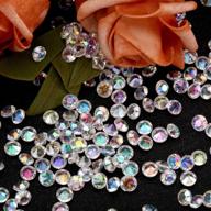 sparkling crystal ab rhinestones: 4000-piece table confetti for elegant wedding decor, birthday and baby shower party tables logo
