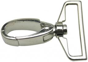 img 1 attached to 🔗 Versatile and Sturdy D-Ring Olive Claw Swivel Hook Set for Straps - 6 Piece Silvery Snap Clasps