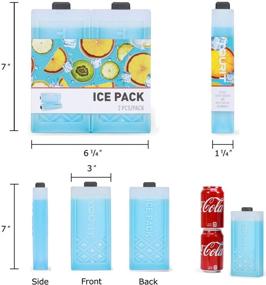 img 2 attached to ❄️ TOURIT Reusable Ice Packs: Durable Freezer Packs for Coolers, Lunch Bags, Camping & More!