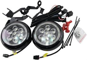 img 3 attached to 💡 Высокомощная мини-светодиодная комплектация Rally DRL Light Kit NSLUMO 18W для Mini R55 R56 R58 R60 - DC12V Canbus светодиодный дневной ходовой свет с Halo туманной лампой для раллийных гонок.