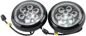 img 2 attached to 💡 Высокомощная мини-светодиодная комплектация Rally DRL Light Kit NSLUMO 18W для Mini R55 R56 R58 R60 - DC12V Canbus светодиодный дневной ходовой свет с Halo туманной лампой для раллийных гонок.