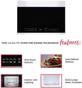 img 3 attached to Frigidaire 1.4 Cu. Ft. White Over-the-Range Microwave with Auto Sensor Cooking: Compact & Efficient