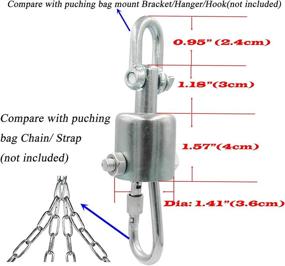 img 1 attached to Вращающееся крепление подвески для боксерского мешка Forellfit