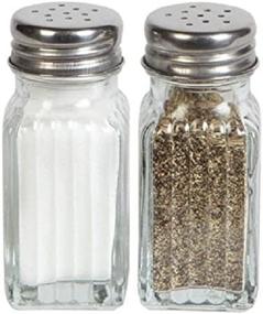 img 3 attached to 🧂 Greenbrier, Set of 2 Glass Salt and Pepper Shakers, 2-Inch