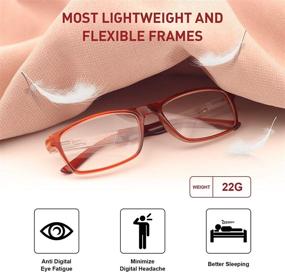 img 1 attached to 👓 Trendy Lightweight Unisex Reading Glasses, Stylish Readers for Men and Women, Pack of 3