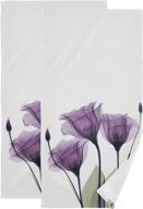 🔮 lavender face towel set of 2- premium cotton bath decor for kids - gym yoga & white elephant gift logo
