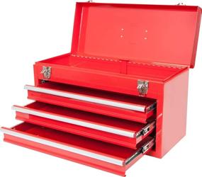 img 3 attached to 🧰 Torin 20-inch Portable Red Tool Box with 3 Drawers and Metal Latch Closure - BIG RED ANTBD133-XB