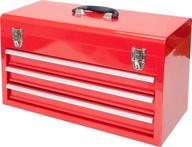 🧰 torin 20-inch portable red tool box with 3 drawers and metal latch closure - big red antbd133-xb logo