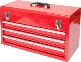 img 4 attached to 🧰 Torin 20-inch Portable Red Tool Box with 3 Drawers and Metal Latch Closure - BIG RED ANTBD133-XB