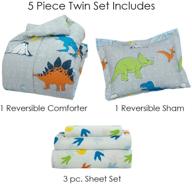 🦖 dinosaur themed twin bed in a bag set logo