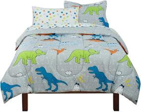 img 1 attached to 🦖 Dinosaur Themed Twin Bed in a Bag Set