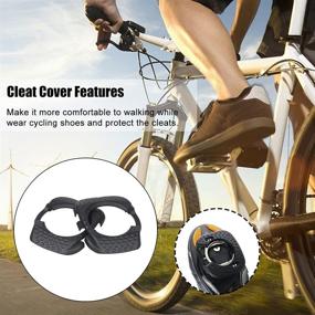 img 2 attached to 🚴 EKDJKK Bike Cleats Bicycle Pedal Cover: Quick Release Clip for Speedplay Zero, Walkable Cycling Lock Plate - 1 Pair Cleat Cover for Convenient Cycling