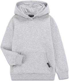 img 4 attached to DEESPACE Brushed Pullover Sweatshirt 3 12Years Boys' Clothing and Fashion Hoodies & Sweatshirts