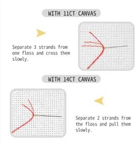 img 1 attached to 🧵 XIU TIME Cross Stitch Stamped Kit 14CT: Easy Patterns for Beginners - Embroidery Cloth Needlepoint Kits (10.29X10.29 Inches) - Set of 5