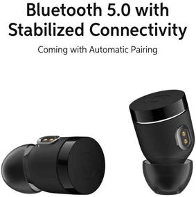 img 3 attached to 🎧 Сумасшедшие наушники Crazybaby Nano 1S True Wireless Bluetooth 5.0 | Наушники с 15 часами воспроизведения | Стереозвуковая гарнитура | Влагозащитные спортивные наушники IPX4 | Встроенный микрофон | Зарядный капсул (черный)