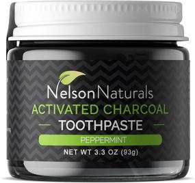 img 3 attached to 🌿 Nelson Naturals Peppermint Activated Charcoal Toothpaste - 3.3 oz