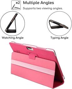 img 2 attached to Transwon Pink Case for ANTEMPER K105/ANTEMPER Tablet 10 Inch with Android 9 HD/ Dragon Touch 📱 K10 Tablet/ Max 10 Plus/ STUO 10 Inch Tablet/ LUSS/ Pavoma/ ROPEL/ TenYiDe/ YUMKEM/ XUNYUN - Enhance SEO