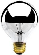 bulbrite 100g25hm half chrome 100 watt globe shape bulb - pack of 2: enhanced seo logo