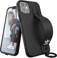 📱 adidas iphone 12 mini 5.4 case with hand strap | drop tested, shockproof, raised edges | original black protective case logo