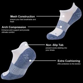 img 1 attached to 🧦 Copper-infused FOOTPLUS Unisex Ankle/Crew Socks for Golf and Running - Enhanced Performance and Comfort