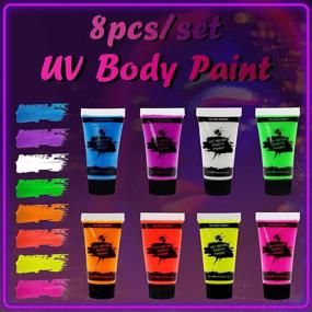 img 3 attached to Paint 0 34Oz Reusable Stencils Fluorescence Halloween