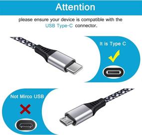 img 3 attached to 🔌 Braided Charging Transfer Cable for Samsung - Fast and Efficient Charging Solutions