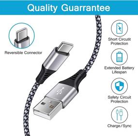 img 1 attached to 🔌 Braided Charging Transfer Cable for Samsung - Fast and Efficient Charging Solutions