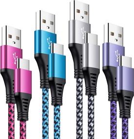 img 4 attached to 🔌 Braided Charging Transfer Cable for Samsung - Fast and Efficient Charging Solutions