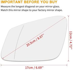 img 2 attached to AUTOHAUX Mirror Heated Backing Driver Exterior Accessories in Mirrors & Parts