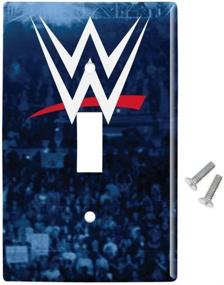img 3 attached to 🤼 WWE Crowd Logo Plastic Wall Decor Toggle Light Switch Plate Cover by GRAPHICS & MORE: Add a Touch of Wrestling Excitement to Your Room!
