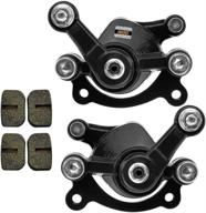 🔧 hiaors front rear brake caliper with two pairs spare brake pads for 47cc 49cc pocket bike mat1 mat2 cat eye fs509 x1 x2 x8 mini pit dirt quad moto scooter parts - upgrade your brake system now! logo