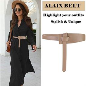 img 3 attached to ALAIX Leather Jumpsuit Fashion Genuine Women's Accessories for Belts