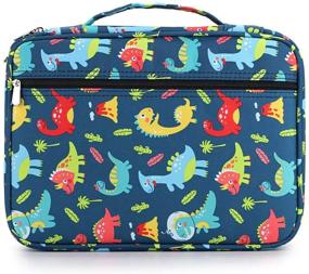 img 4 attached to 🦕 BTSKY Portable Colored Pencil Case - Large Capacity Zippered Pencil Holder for 166 Pencils or 112 Gel Pens - Colored Pencil Organizer with Dinosaur Design