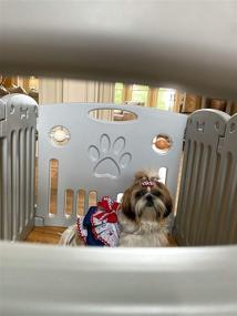 img 2 attached to Durable Pet Playpen for Small Dogs - Perfect for Dog Play and Exercise