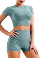 👗 hyz outfits seamless darkgreen women's jumpsuits, rompers & overalls for workout clothing logo