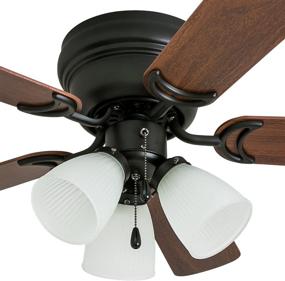 img 3 attached to 🔘 Prominence Home 50864 Whitley Hugger Ceiling Fan, 42-Inch, Bronze